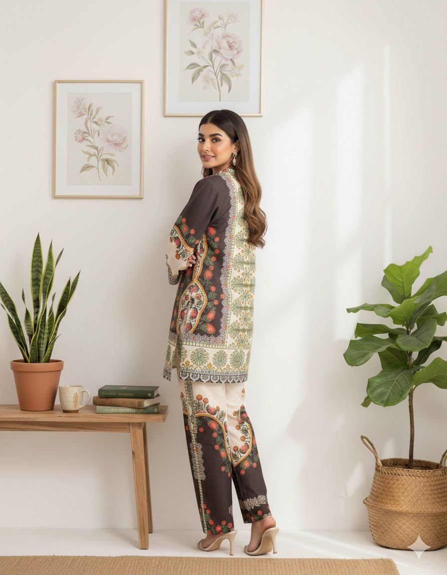 Luxurious Printed 2-Piece Lawn Suit | Ready-to-Wear Ethnic Wear